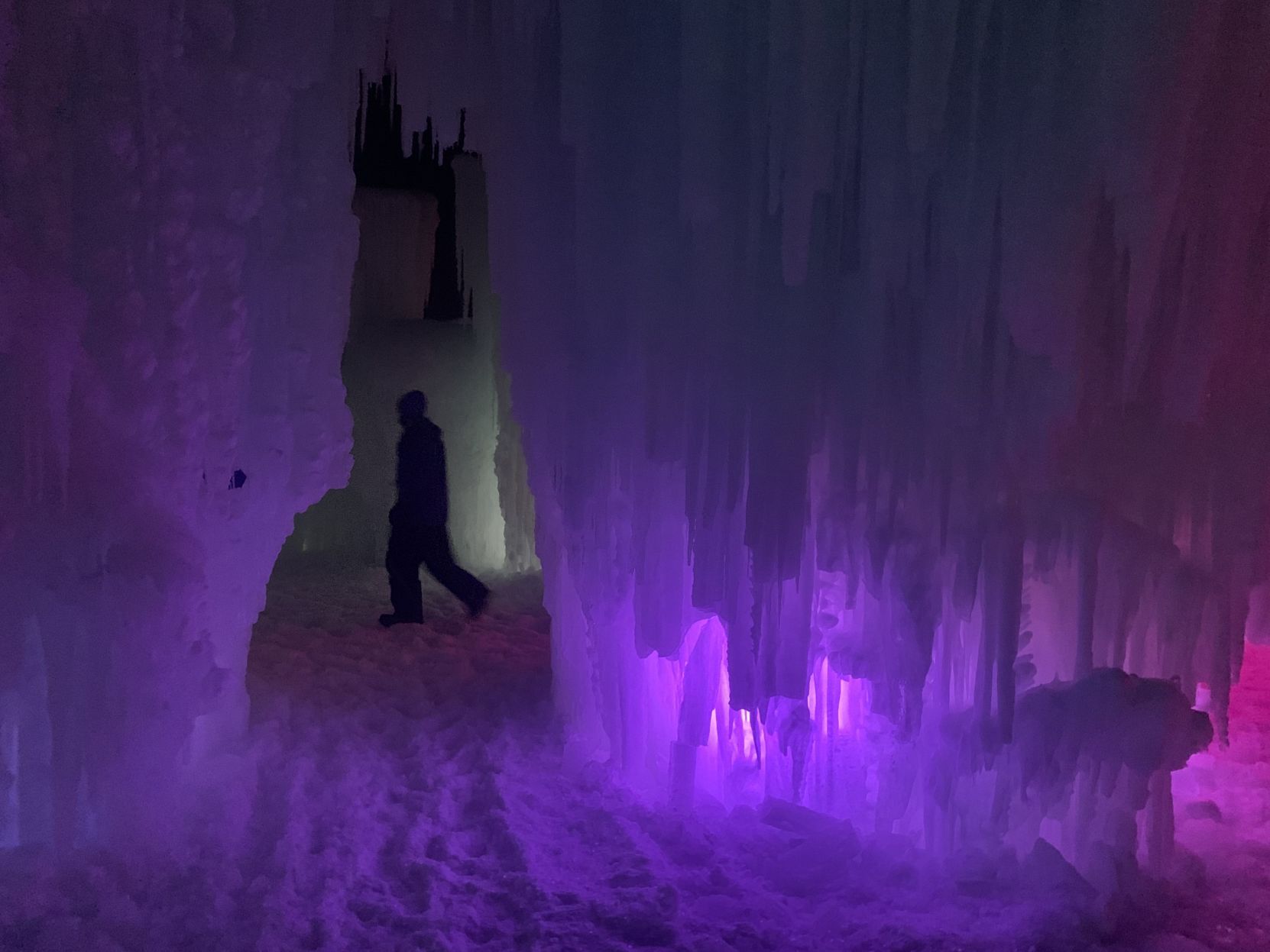 Ice castle opening night